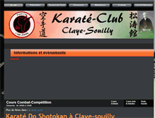 Tablet Screenshot of karate-clayesouilly.net